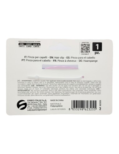 offerta Setablu Pinza Capelli Denti Larghi 12 Cm Colore Rosa 1 Pz