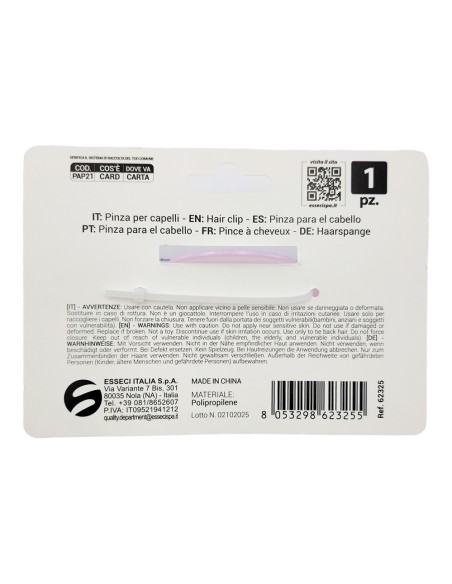 offerta Setablu Pinza Capelli Denti Larghi 12 Cm Colore Rosa 1 Pz
