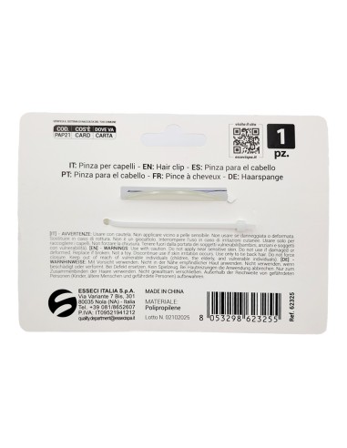 offerta Setablu Pinza Capelli Denti Larghi 12 Cm Colore Panna 1 Pz