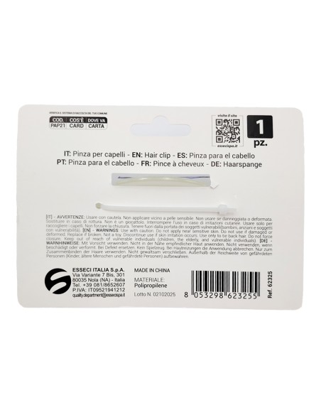 offerta Setablu Pinza Capelli Denti Larghi 12 Cm Colore Panna 1 Pz