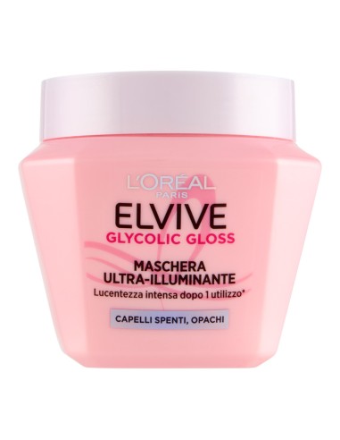 offerta Elvive L'Oreal Paris Glycolic Gloss Maschera Ultra-Illuminante 300 ml