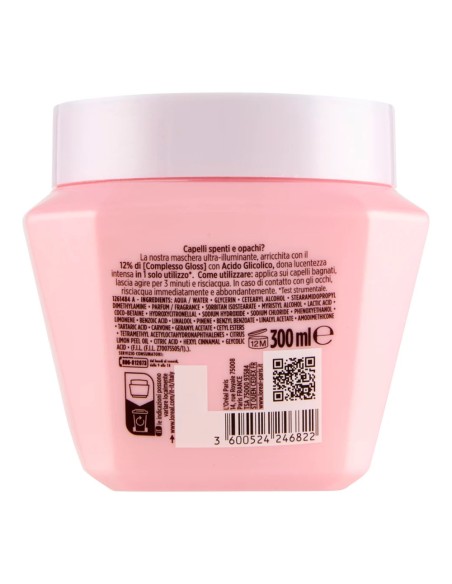 offerta Elvive L'Oreal Paris Glycolic Gloss Maschera Ultra-Illuminante 300 ml