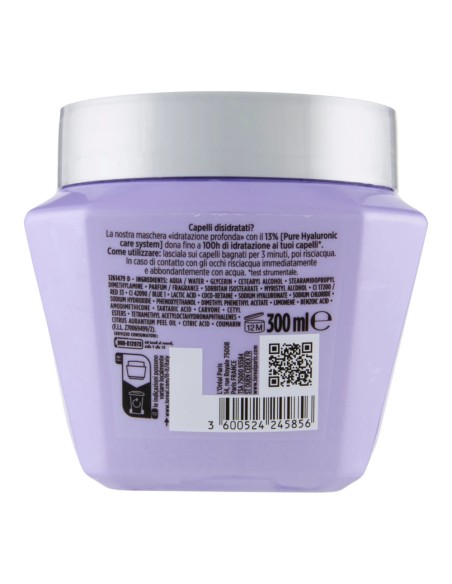 offerta Elvive L'Oreal Paris Hydra Hyaluronic Maschera Idratazione Profonda 300 ml
