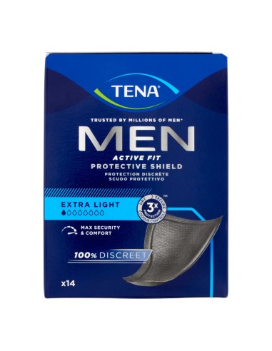 offerta Tena Men Active Fit Protective Scudo Protettivo Assorbenti Uomo Extra Light 14 pz