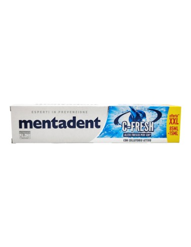 offerta Mentadent C-Fresh Dentifricio Alito Fresco 12 Ore con Collutorio Attivo 100 ml