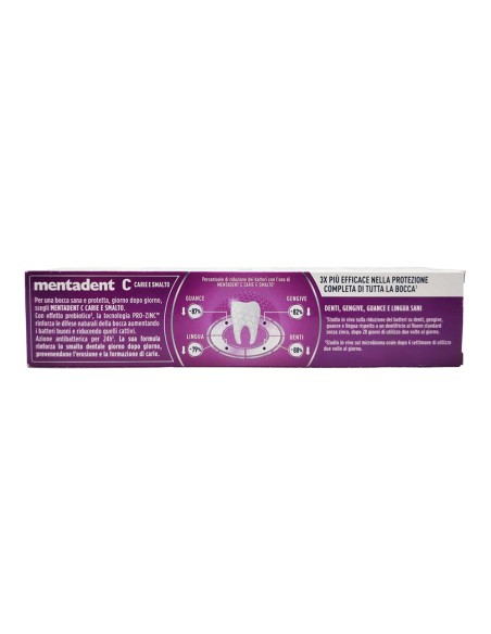 offerta Mentadent Carie e Smalto Dentifricio Rinforza le Difese Naturali della Bocca 100 ml