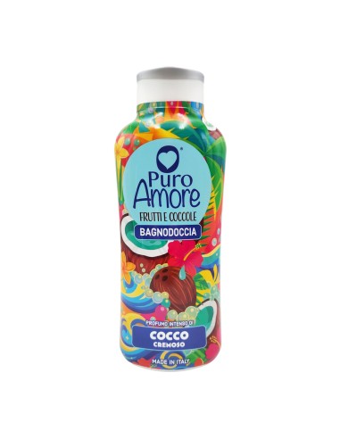 offerta Puro Amore Frutti e Coccole Bagnodoccia Profumo Intenso di Cocco Cremoso 650 ml