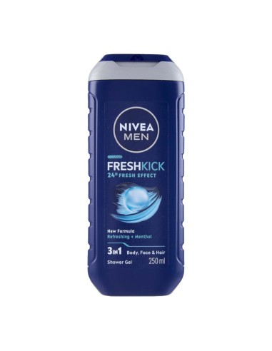 offerta Nivea Men Fresh Kick Cooling Doccia Gel 5in1 Effetto Freshezza con Mentolo 250 ml