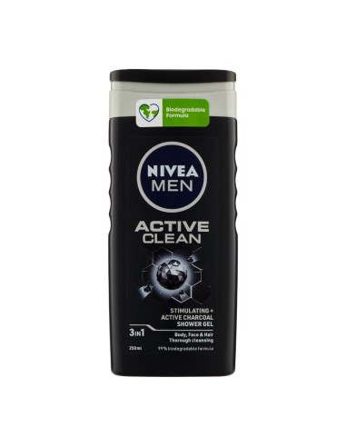 offerta Nivea Men Active Clean Doccia Gel 3in1 con Carbone Attivo Naturale 250 ml