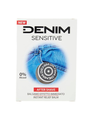 offerta Denim Sensitive After Shave Balsamo Dopobarba 0% Alcool Effetto Immediato 100 ml