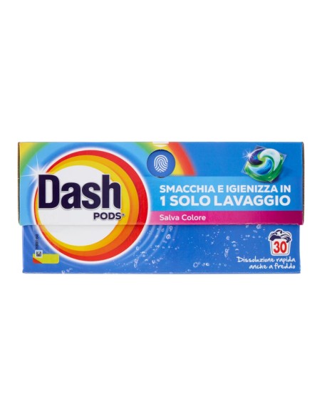offerta Dash Pods Detersivo Lavatrice in Capsule Salva Colore 30 Pods