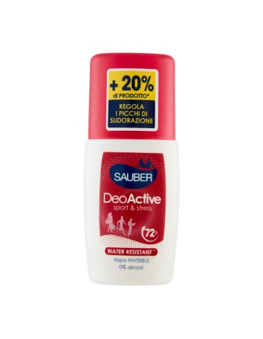 offerta Sauber DeoActive Sport & Stress Deodorante Vapo Water Resistant 90 ml