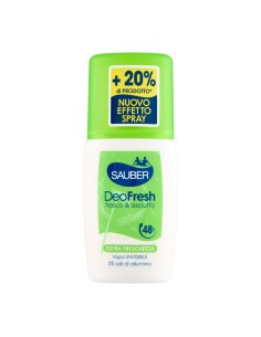 Sauber DeoFresh Fresco e Asciutto Deodorante Vapo Extra Freschezza 90 ml