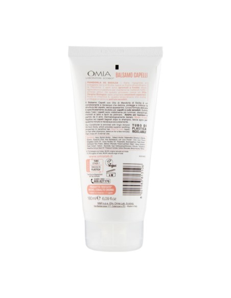 offerta Omia Balsamo Capelli Eco Biologico Mandorla di Sicilia Delicato Cute Sensibile 180 ml
