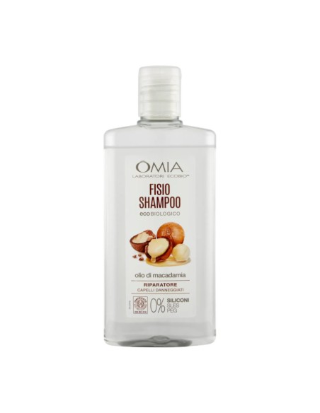 offerta Omia Fisio Shampoo Eco Biologico Olio di Macadamia Riparatore Capelli Danneggiati 200 ml