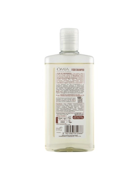 offerta Omia Fisio Shampoo Eco Biologico Olio di Macadamia Riparatore Capelli Danneggiati 200 ml