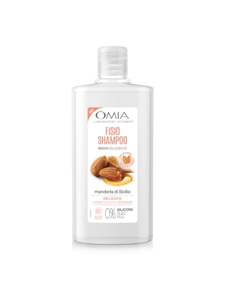 offerta Omia Fisio Shampoo Eco Biologico Olio di Mandorla di Sicilia Delicato su Cute Sensibile 200 ml
