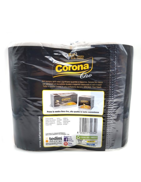 offerta Corona Oro Carta Igienica Profumata 3 Veli Lunga Durata 4 Pz