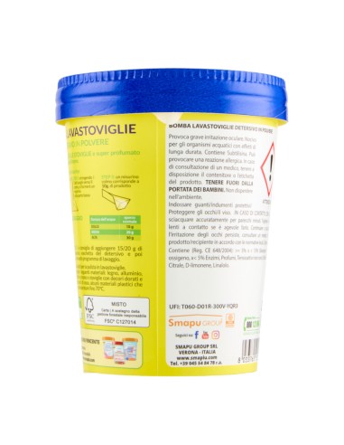 offerta Smapiù Bomba Lavastoviglie Detersivo in Polvere Fragranza Limone 500 g