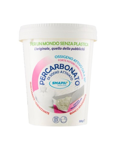 offerta Smapiù Percarbonato di Sodio Attivato Smacchiatore in Polvere Capi Bianchi 500 g