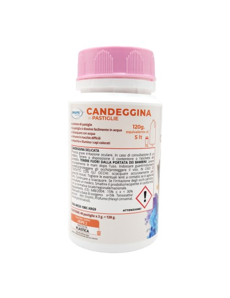offerta Smapiù Candeggina Delicata in Pastiglie Effervescenti Per Capi Colorati e Delicati 40 Pz