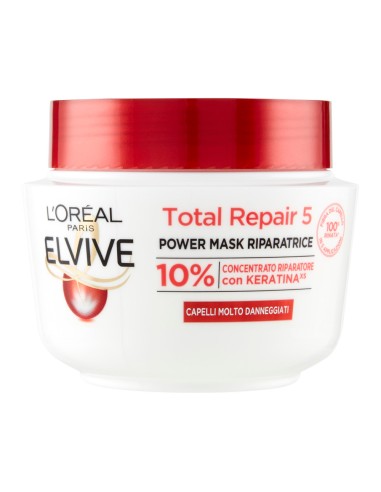 offerta L'Oreal Paris Elvive Total Repair 5 Power Maschera Riparatrice per Capelli Danneggiati  300 ml