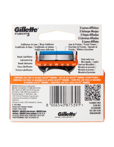 offerta Gillette Fusion5 Lamette di Ricambio Compatibili per Rasoio da Uomo Gillette Fusion5