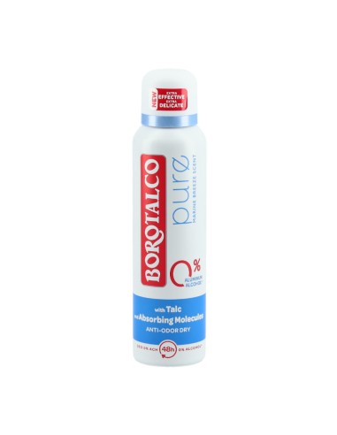 offerta Borotalco Puro Deodorante Spray Fragranza Brezza Marina 0% Alcol e Sali di Alluminio 150 ml