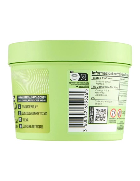 offerta Garnier Fructis Maschera Multiuso Idrata e Rinfresca Hair Food Kiwi Mentolo 390 ml