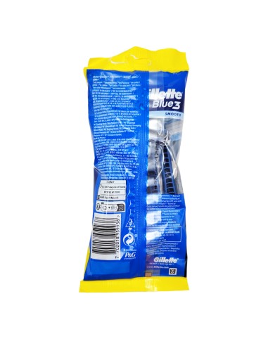 offerta Gillette Blue 3 Smooth Rasoio con 3 Lame e Striscia Protettiva Comfort Gel 5 Rasoi