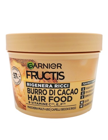 offerta Garnier Fructis Maschera Multiuso Rigenera Ricci Hair Food Burro di Cacao 390 ml