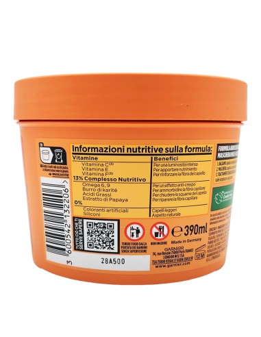 offerta Garnier Fructis Maschera Multi Uso Riparatrice Hair Food Papaya 390 ml