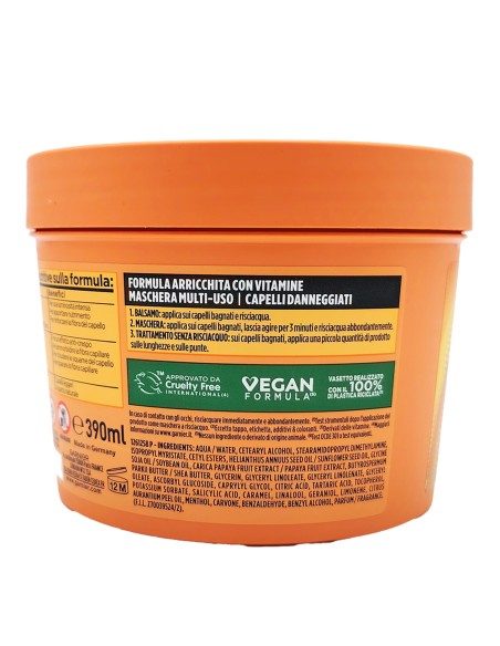 offerta Garnier Fructis Maschera Multi Uso Riparatrice Hair Food Papaya 390 ml