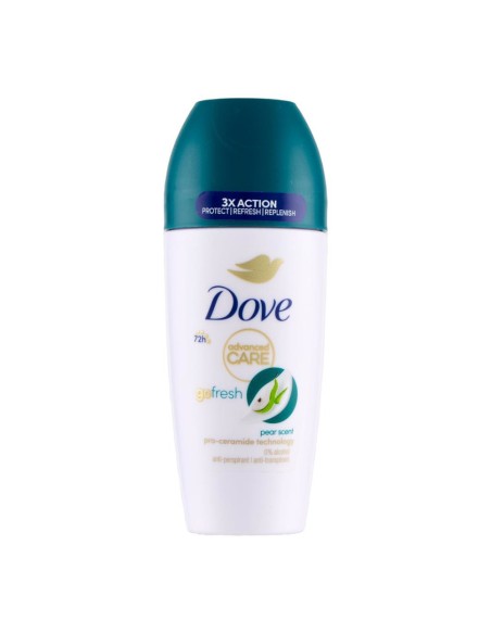 offerta Dove Advanced Care Deodorante Roll-On Go Fresh Antitraspirante Fragranza Pera 50 ml