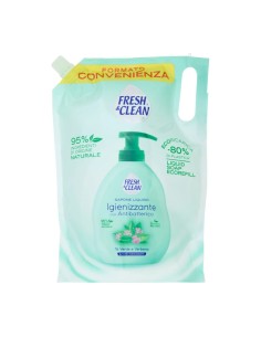 Fresh & Clean Eco Ricarica Sapone Liquido Igienizzante Antibatterico Tè Verde e Verbena 1000 ml