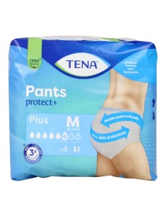 Tena Pants Protect+ Plus Mutande Unisex Taglia M Tripla Protezione 9 Pz