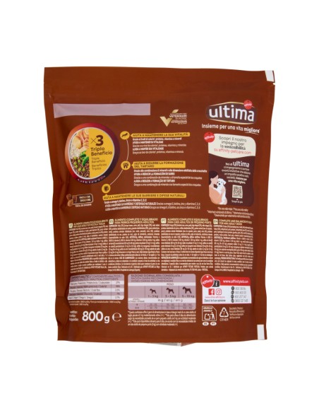 offerta Ultima Crocchette per Cane Adulto Taglia Piccola con Pollo 800 g