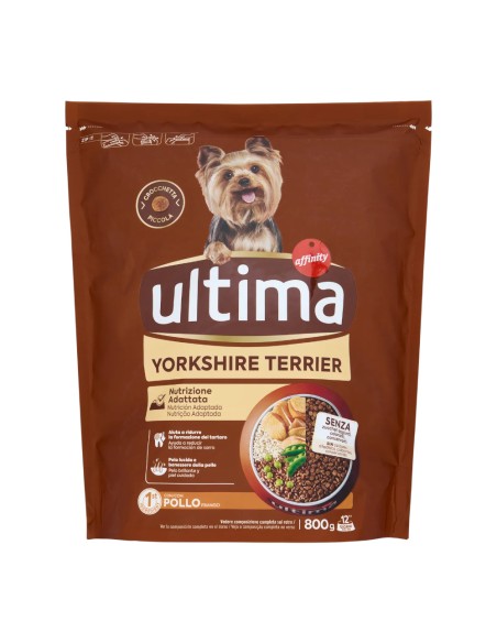 offerta Ultima Crocchette per Cane Yorkshire Terrier Nutrizione Adatta con Pollo 800 g