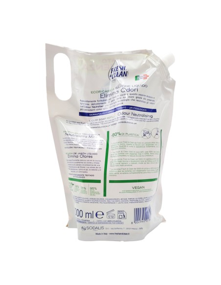 offerta Fresh & Clean Eco Ricarica Sapone Liquido Igienizzante Elimina Odori 1000 ml