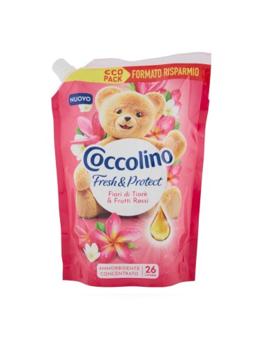 offerta Coccolino Fresh & Protect Ricarica Ammorbidente Fiori di Tiaré e Frutti Rossi 600 ml