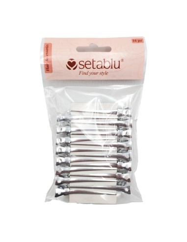 offerta Seta Blu Hair Accessories Clip per Capelli Becchi di Cicogna in Alluminio  16 Pz