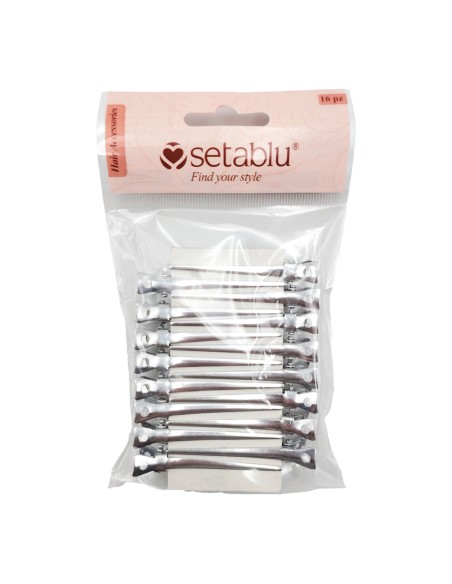 offerta Seta Blu Hair Accessories Clip per Capelli Becchi di Cicogna in Alluminio  16 Pz