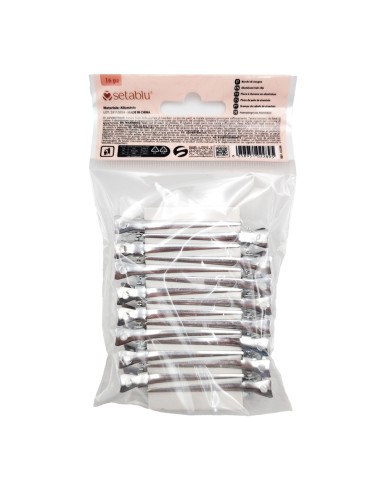offerta Seta Blu Hair Accessories Clip per Capelli Becchi di Cicogna in Alluminio  16 Pz