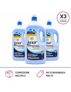 Lenor Professional Ammorbidente Liquido Fragranza Brezza Marina 4 L X3 Pezzi