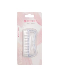 Setablu Spazzola per Manicure e Pedicure Setole Morbide Colore Bianco 1 Pz