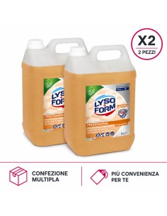 Lysoform Professional Pro Formula Detergente Disinfettante Greggio Original Plus 5 L X2 Pezzi