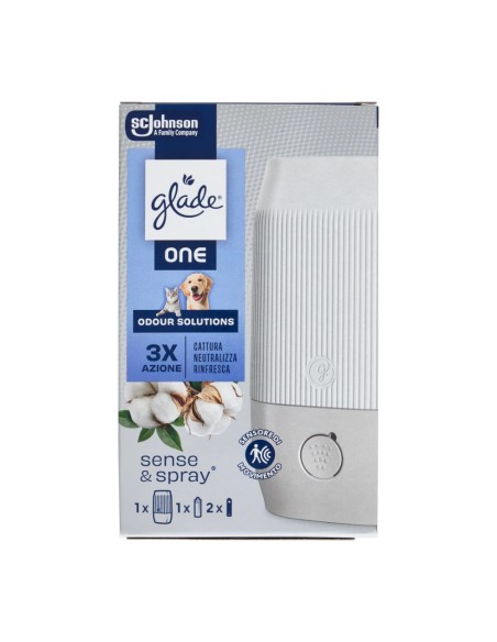 offerta Glade One Sense e Spray Diffusore Elettrico con Ricarica Odour Solution 10 ml