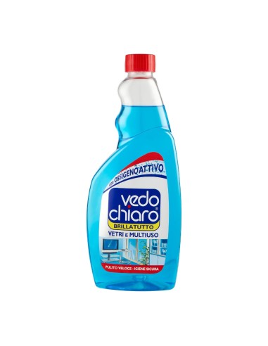 offerta Vedo Chiaro Brillatutto Ricarica Vetri e Multiuso con Ossigeno Attivo 500 ml