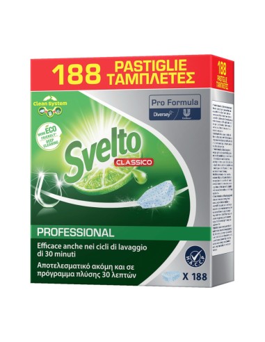 offerta Svelto Pro Formula Detersivo Lavastoviglie Classico in Tabs 188 Pz