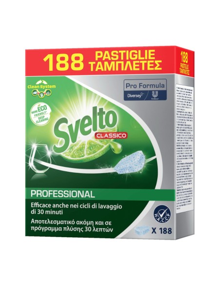 offerta Svelto Pro Formula Detersivo Lavastoviglie Classico in Tabs 188 Pz